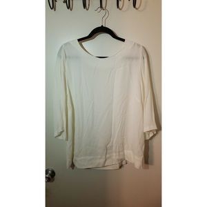 H&M White Viscose Blouse